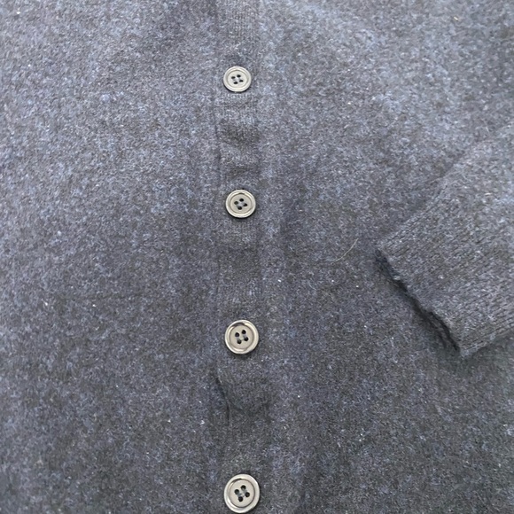 National‎ Standards Blue Closet Staple Cardigan Merino Wool Size Medium - Picture 5 of 6